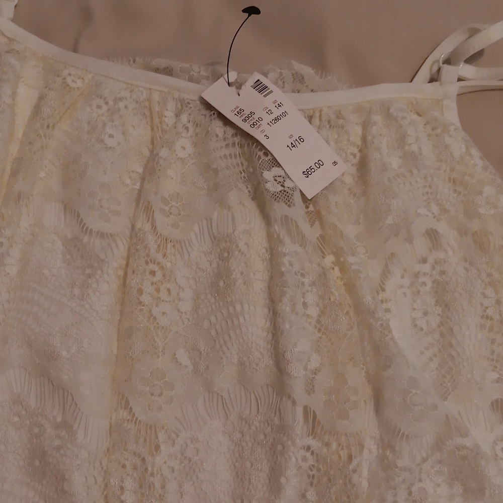 Avenue Lace Summer Dress Adjustable Straps 14/16 NWT - Picture 3 of 3
